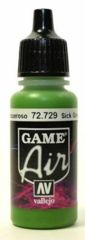 VAL72729: Game Air: Sick Green, 17 ml. (discontinuted)